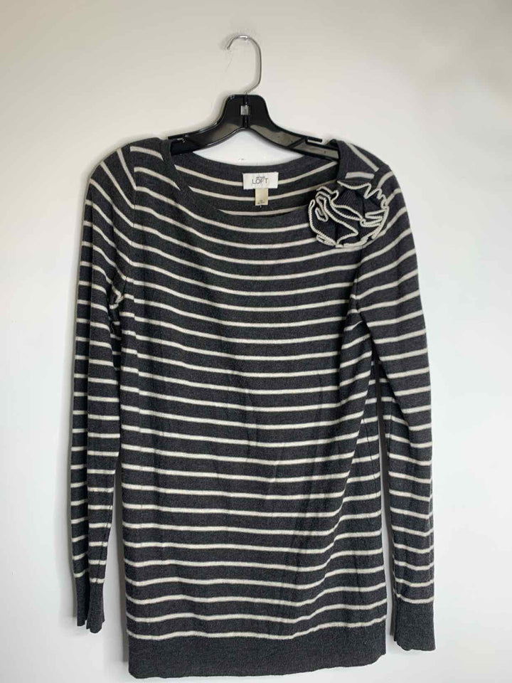 Loft Women Size M striped long sleeve top