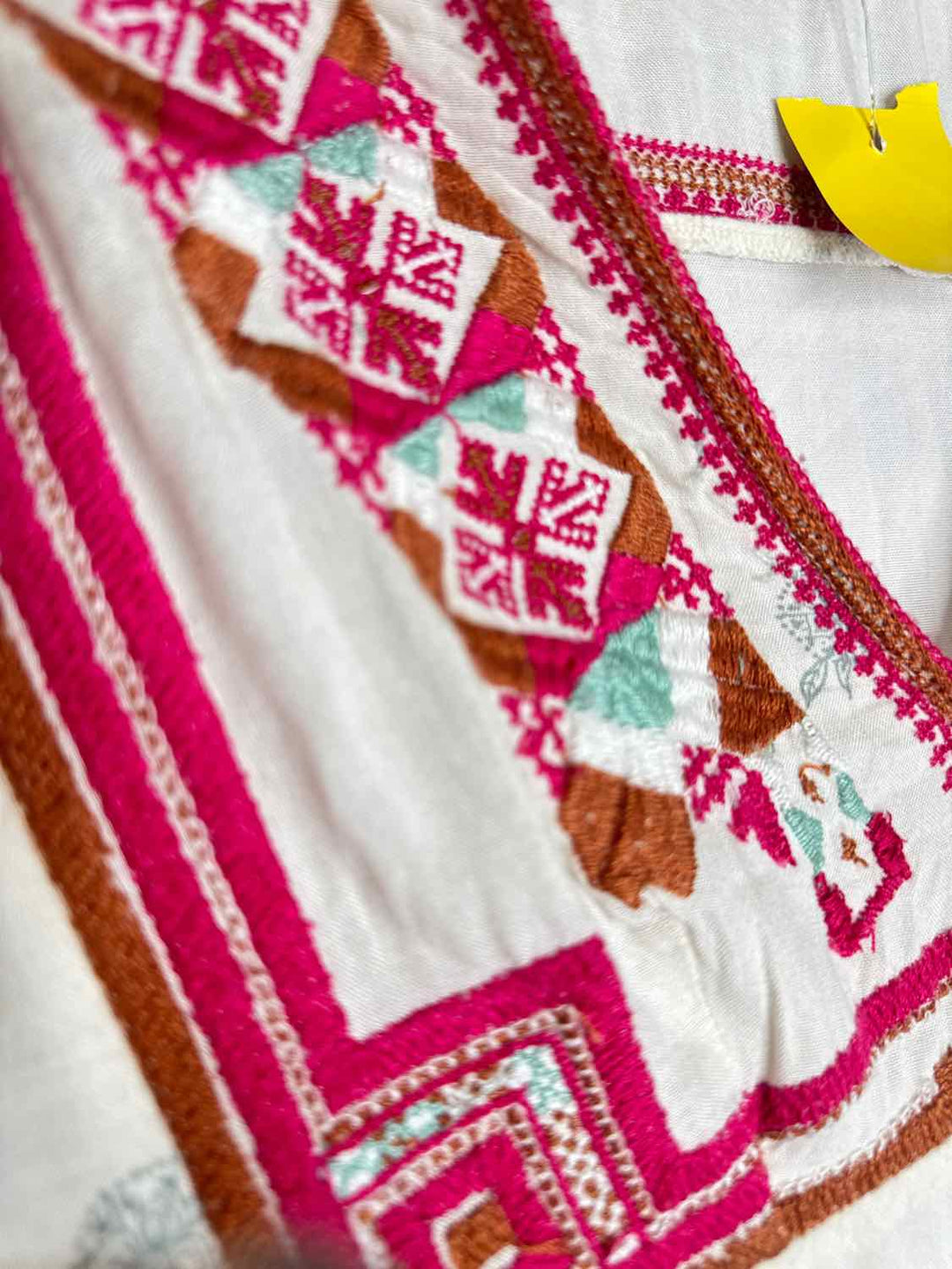 Free People Size S Ivory Aztec long sleeve dress