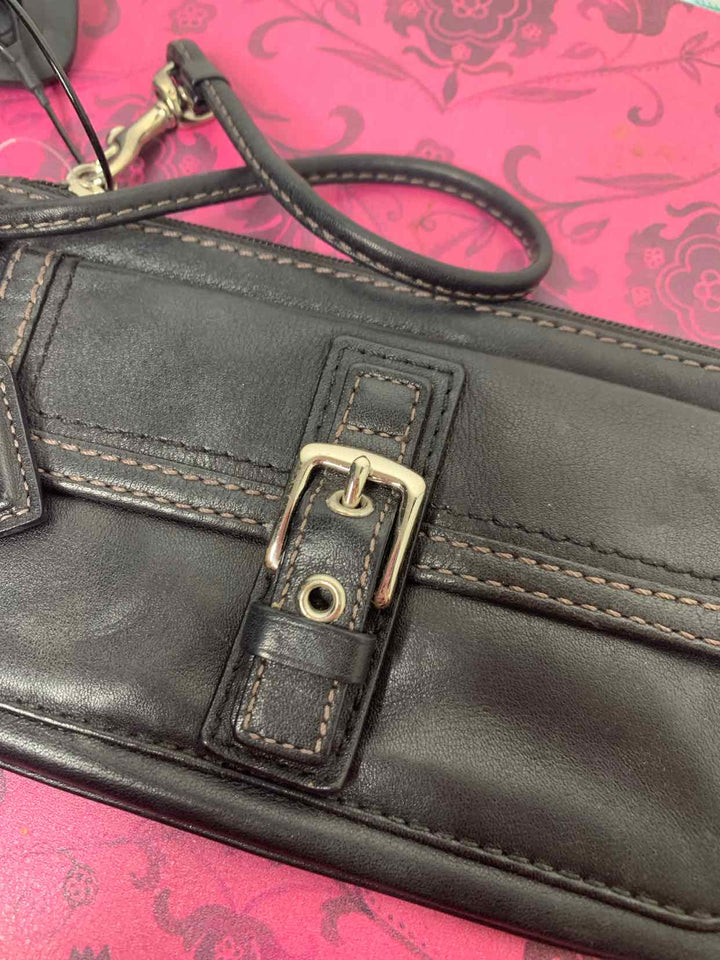 Coach Black wristlet