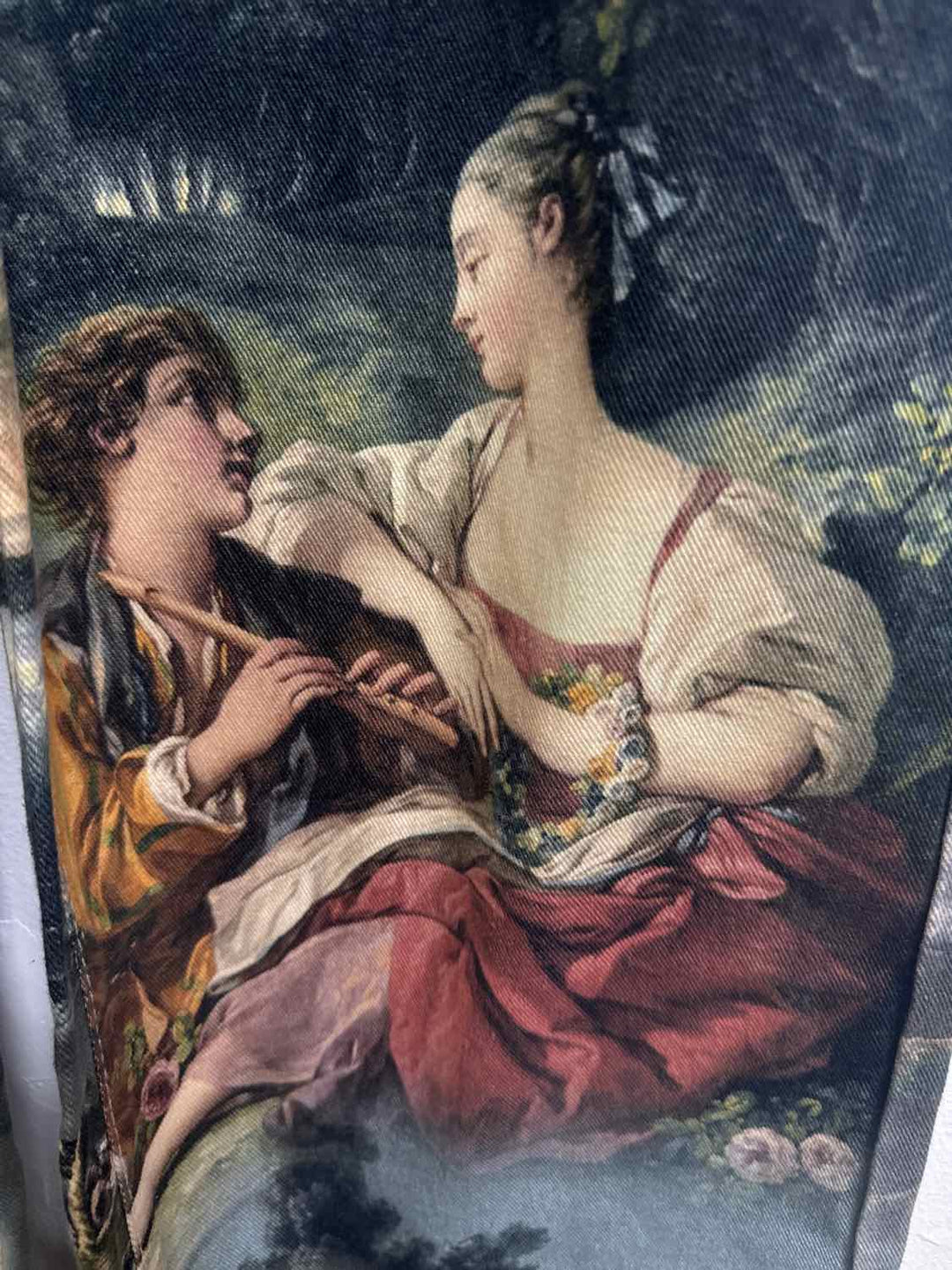 Size 30 Green City Scene Jeans