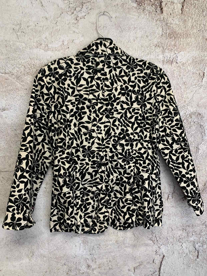 Mossimo Size S Black Print short sleeve top