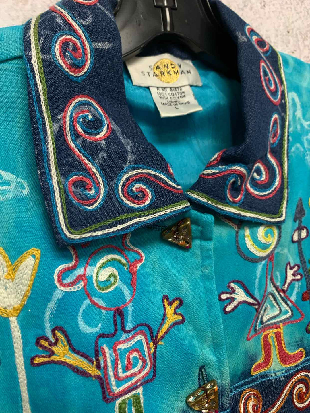 Sandy Starkman Size L Teal jacket