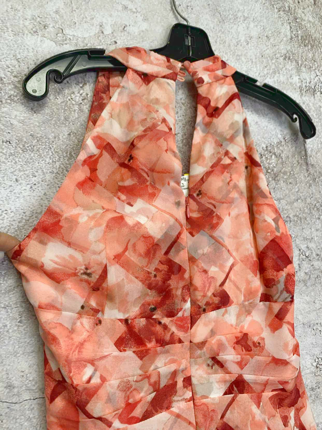 White Black Market Size 4 Peach sleeveless dress