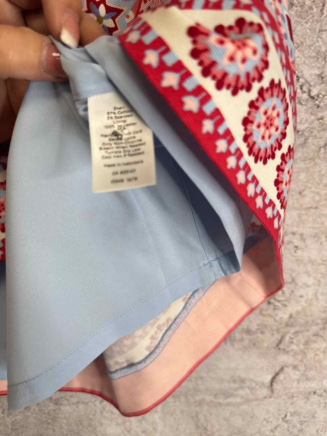 Talbots Size 14 Red knee length skirt