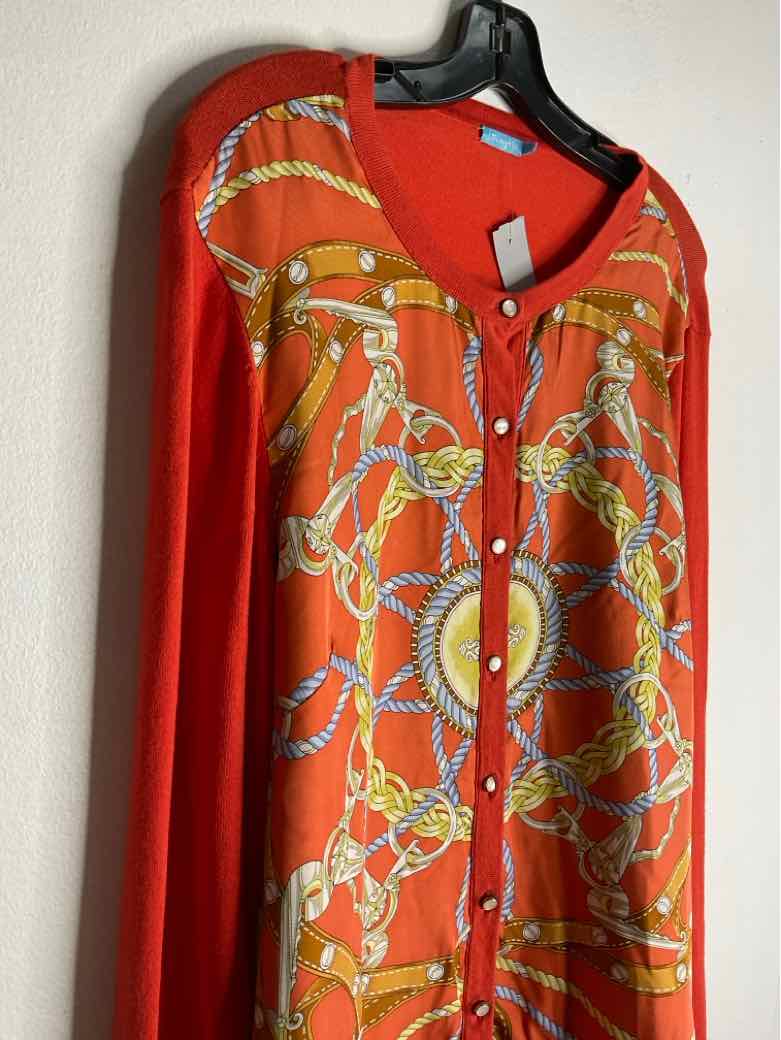 J. M Laughlin Size L Orange cardigan