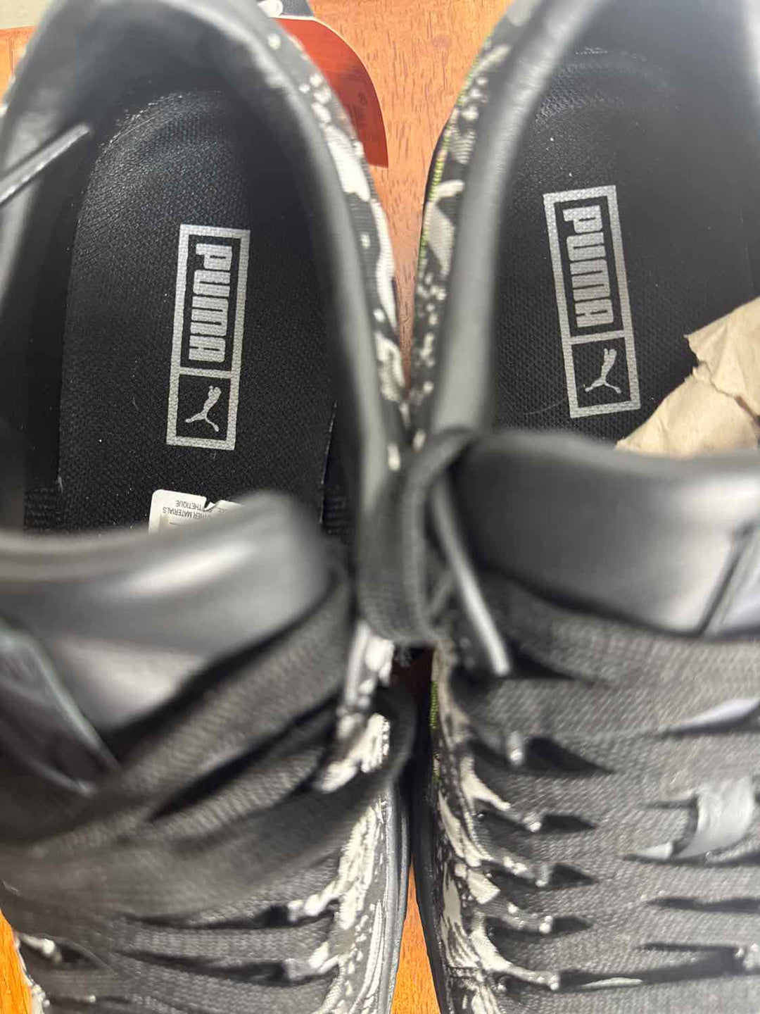 Puma Shoe Size 8 Black athletic sneaker