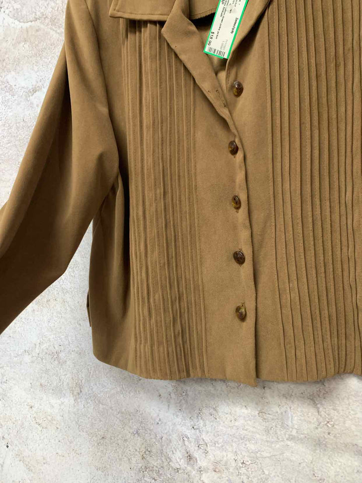 Positive Attitude Brown Women Size 14P jacket
