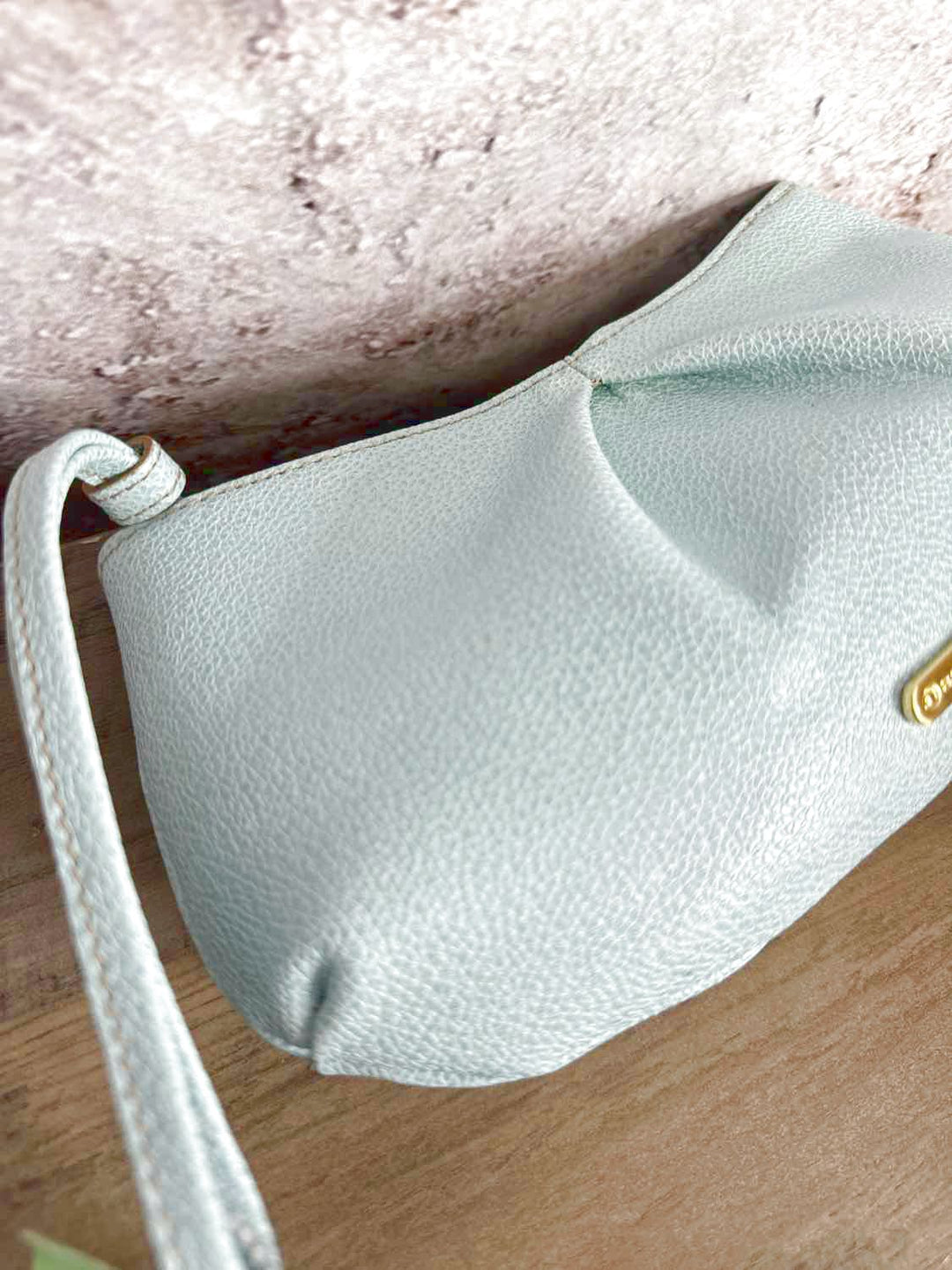 Brahmin Teal wristlet