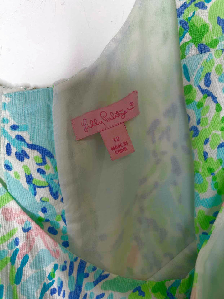 Women Size 12 Lilly Pulitzer Blue sleeveless dress