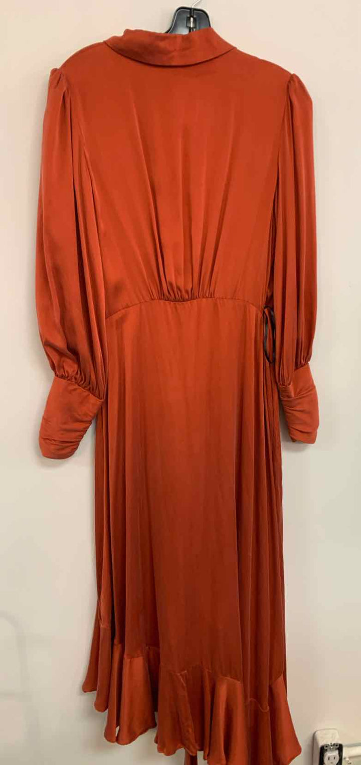 Zimmermann Size 1 Rust long sleeve dress