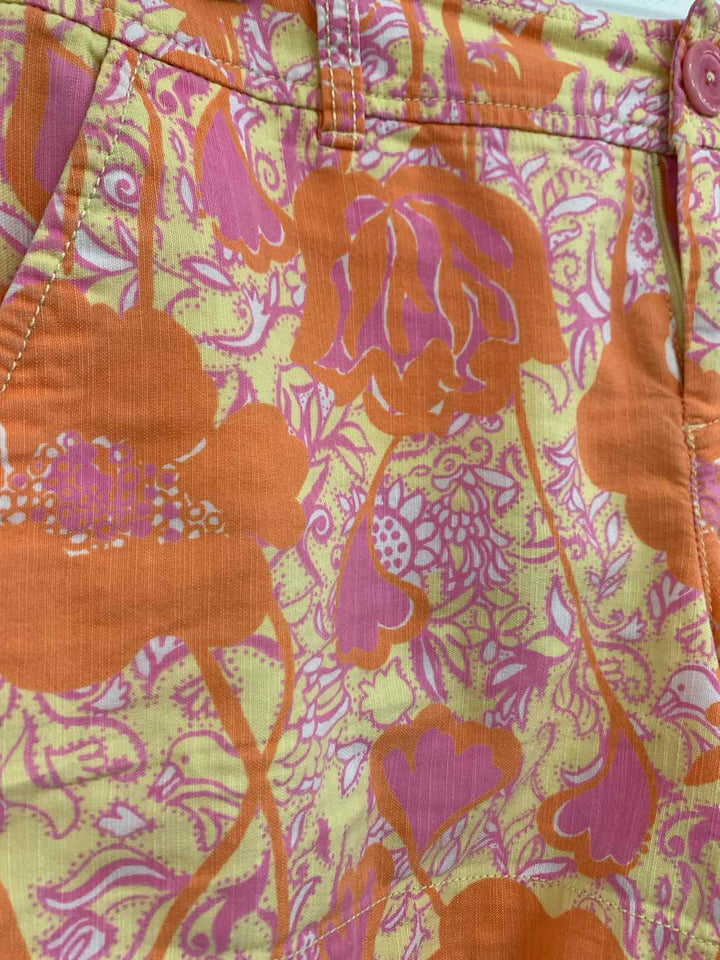 Lilly Pulitzer Size 6 Orange Floral casual