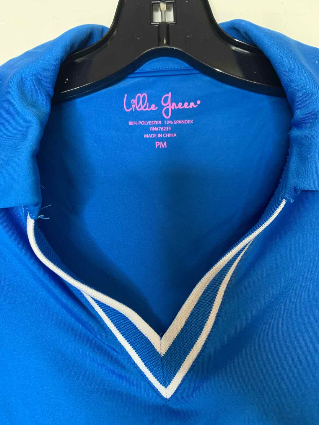 Lillie Green Women Size PM Blue athletic top