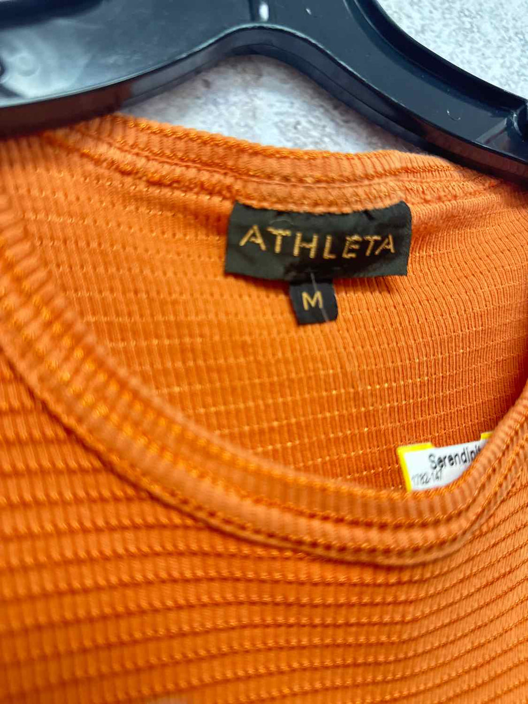 Athleta Size M Orange Scrolled sleeveless