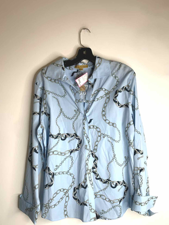 Women Size 16 Blue long sleeve top