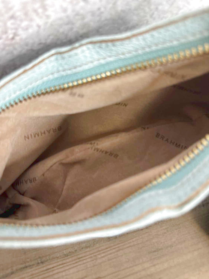 Brahmin Teal wristlet