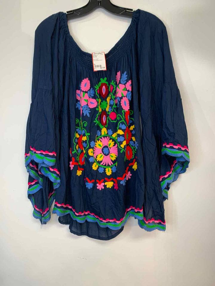 Ruby Yaya Women Size XL Blue long sleeve top