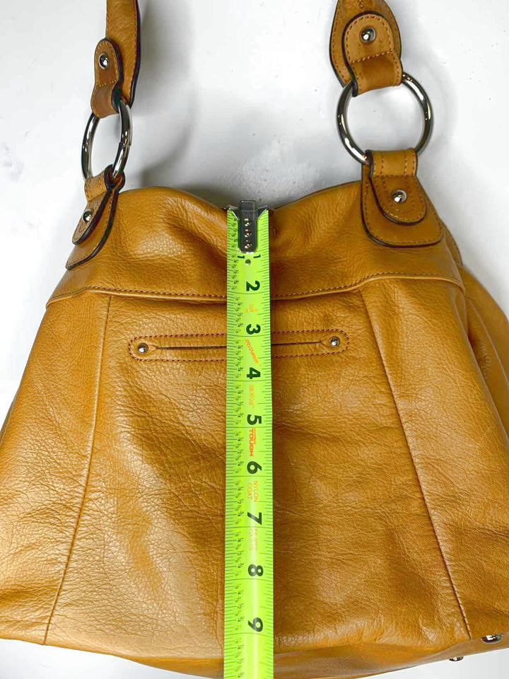 B Makowsky Camel shoulder bag