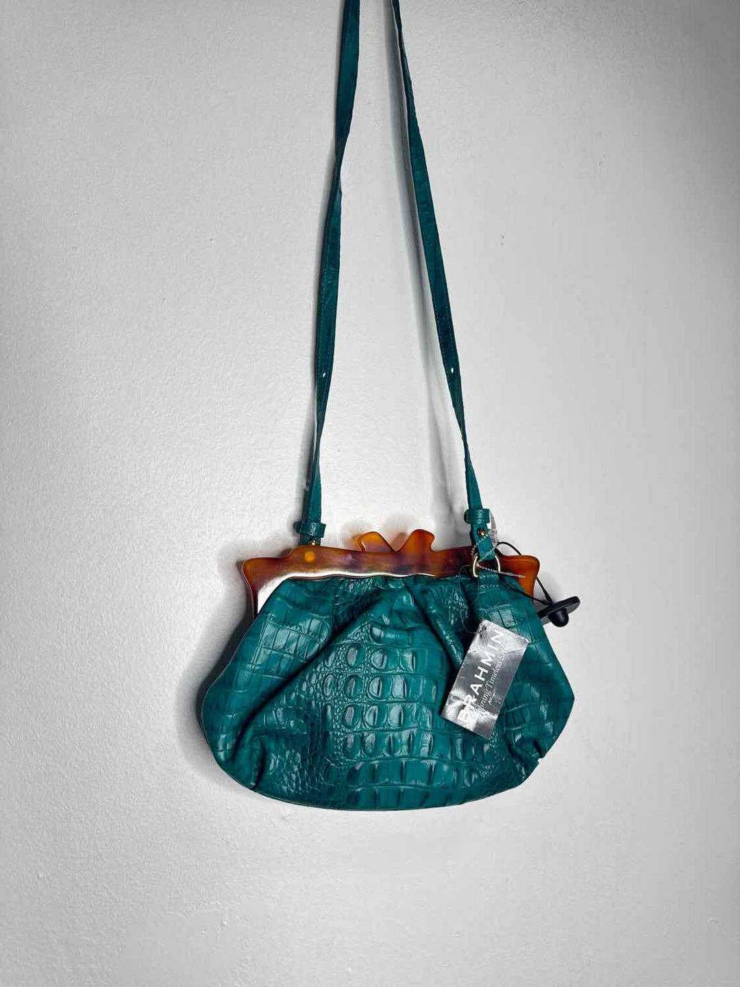 Brahmin Teal crossbody