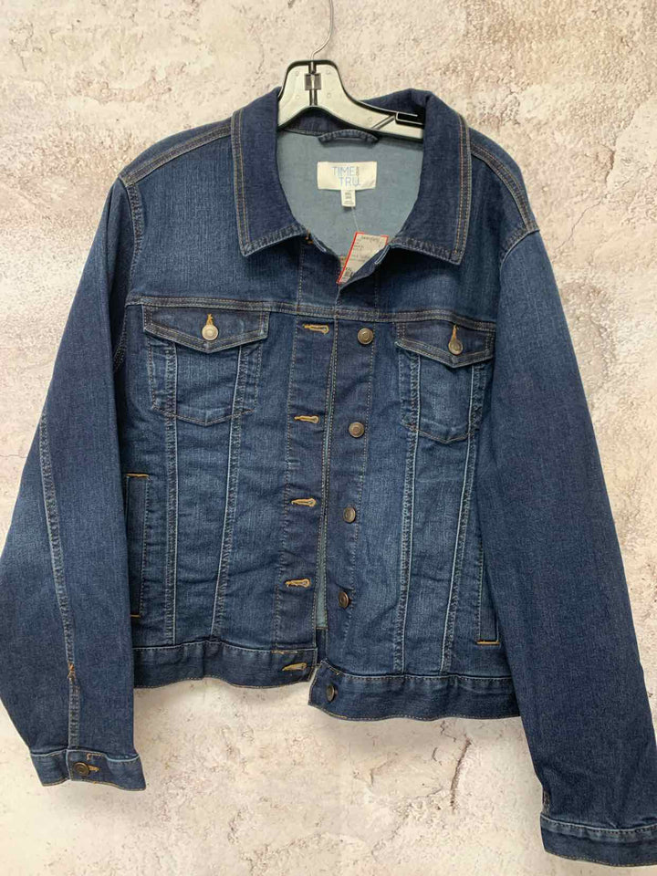 Time & Tru Blue Women Size XXL jacket