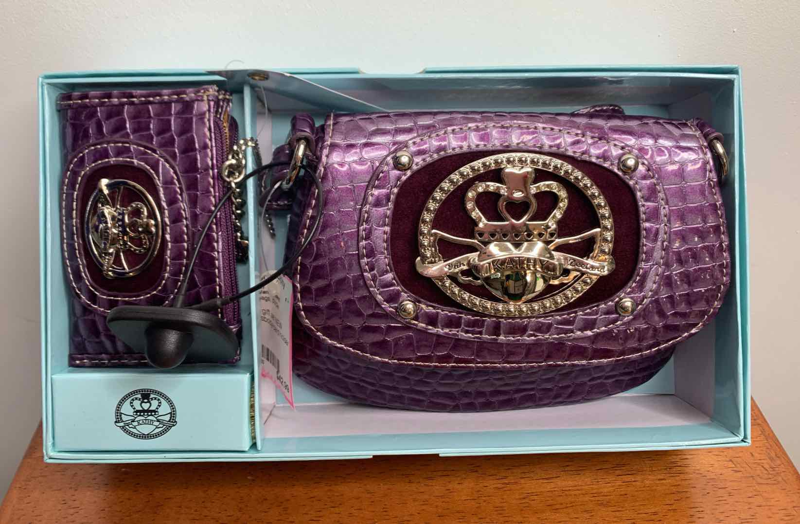 Kathy Van Zeeland purple crossbody