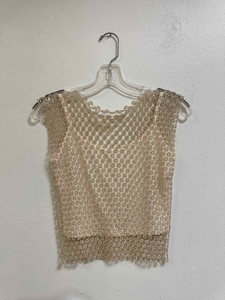 House of Harlow Size M Cream short sleeve top