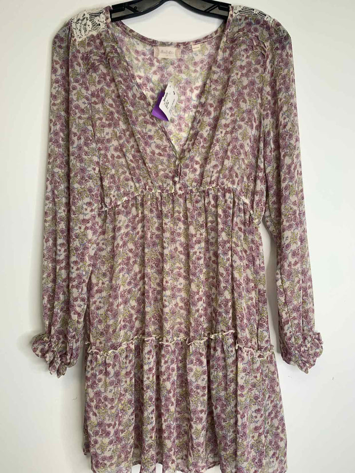 Women Size M Altard State Pink long sleeve dress