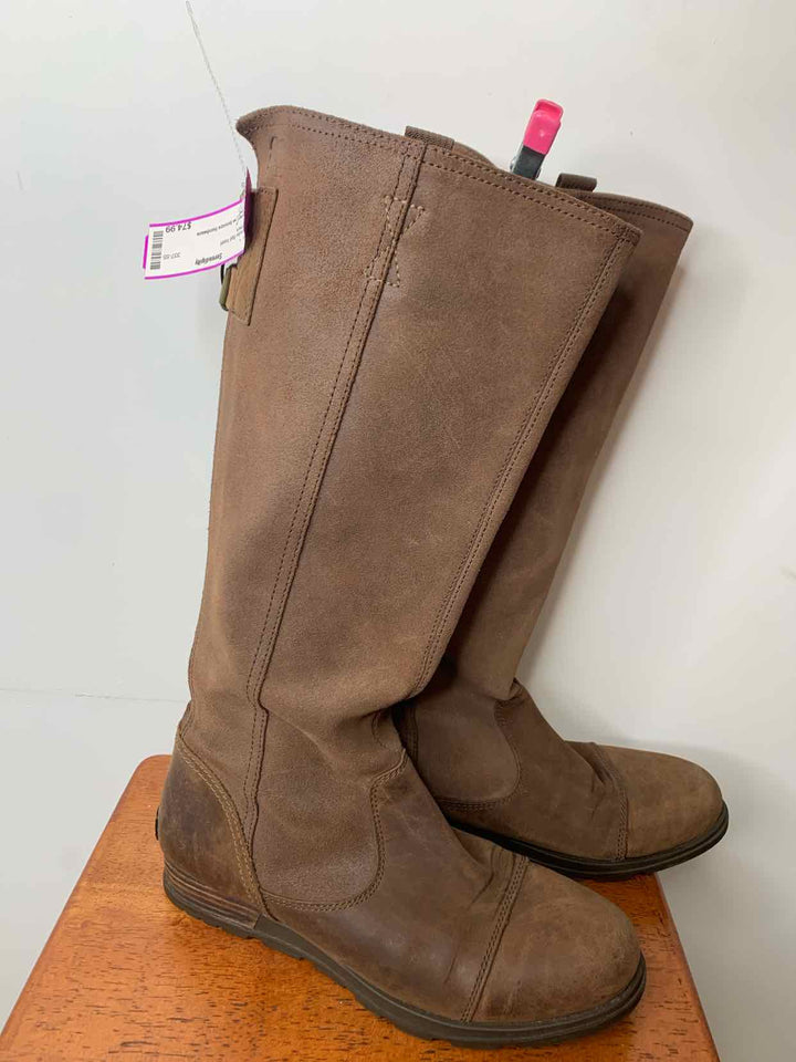 Sorel Brown W Shoe Size 9 boots flat heel