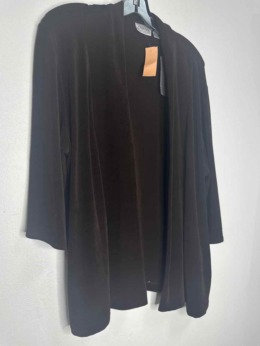 Chicos Size 3 Brown NWT Solid cardigan