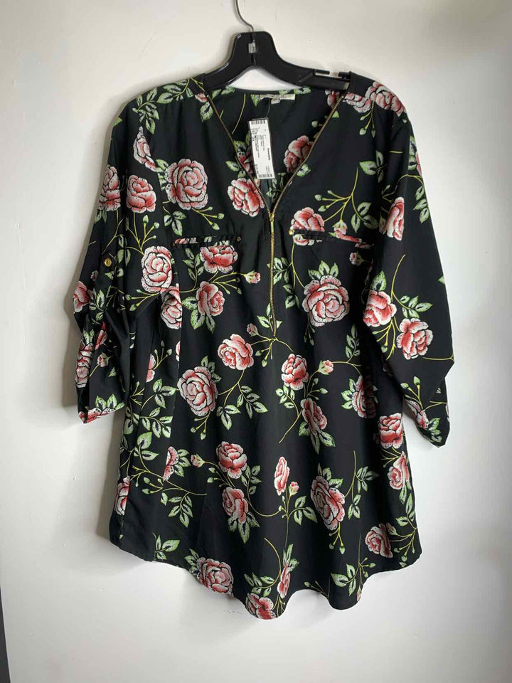 MPH Collection Women Size 2X Black long sleeve top