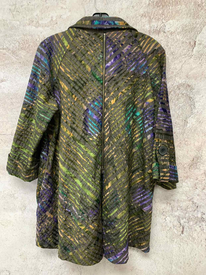 Boho Chic Multi-Color Women Size M jacket
