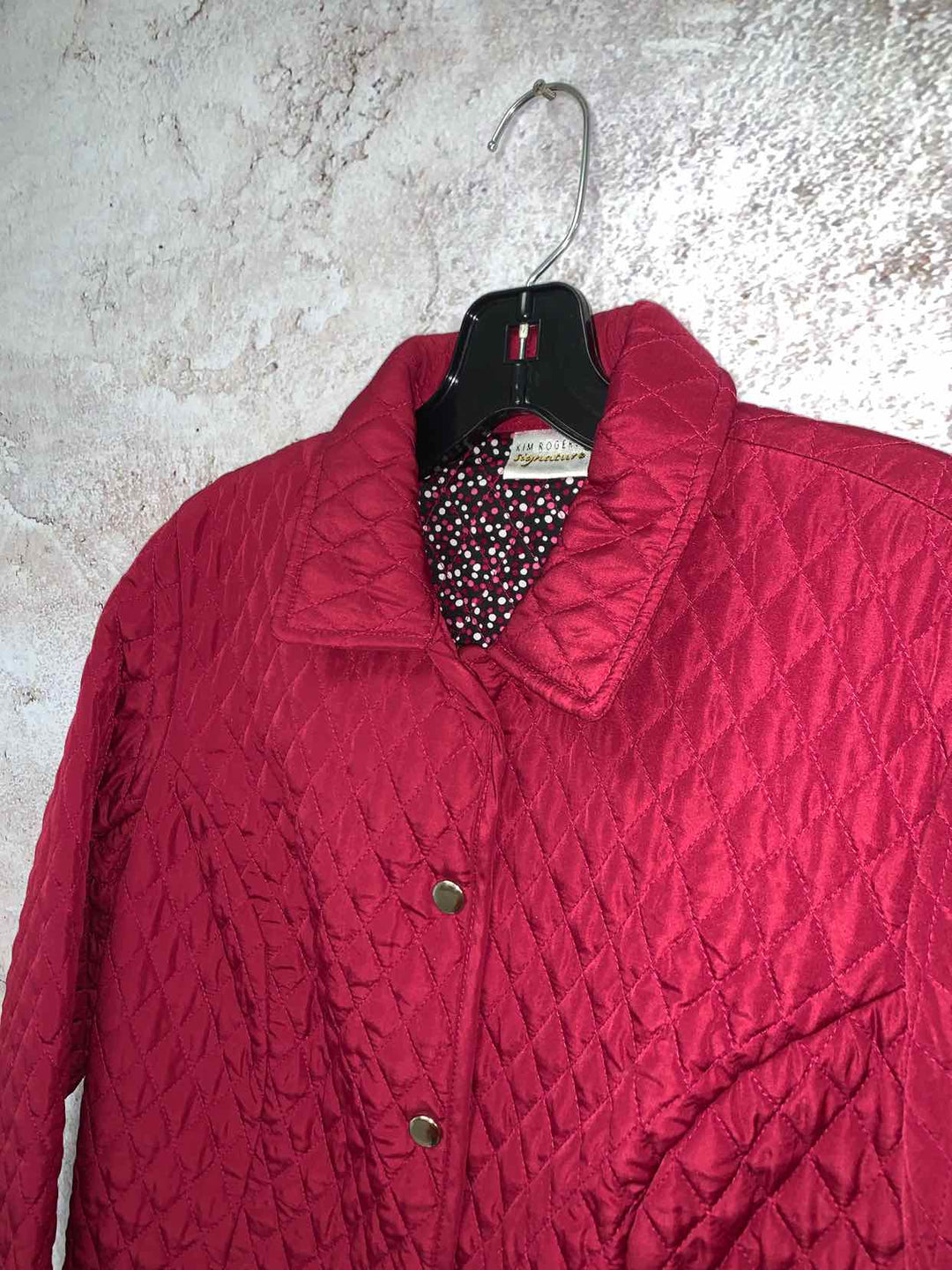 Kim Rogers Burgundy Women Size M jacket