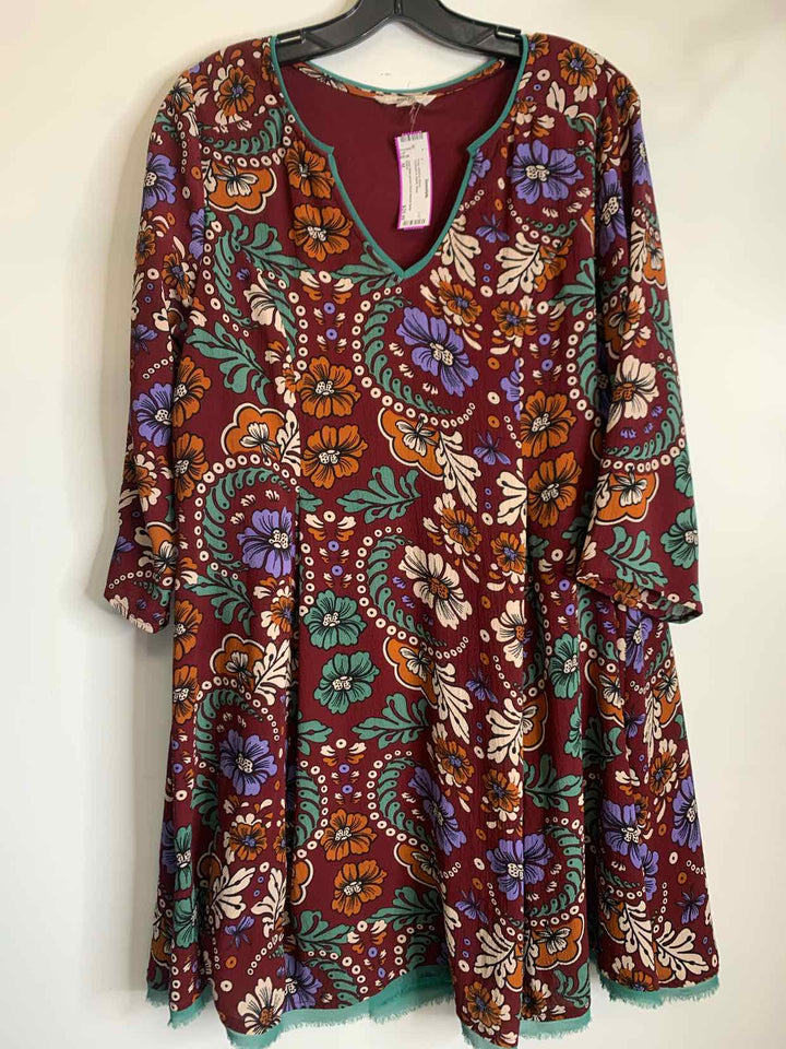 Women Size M Entro floral long sleeve dress