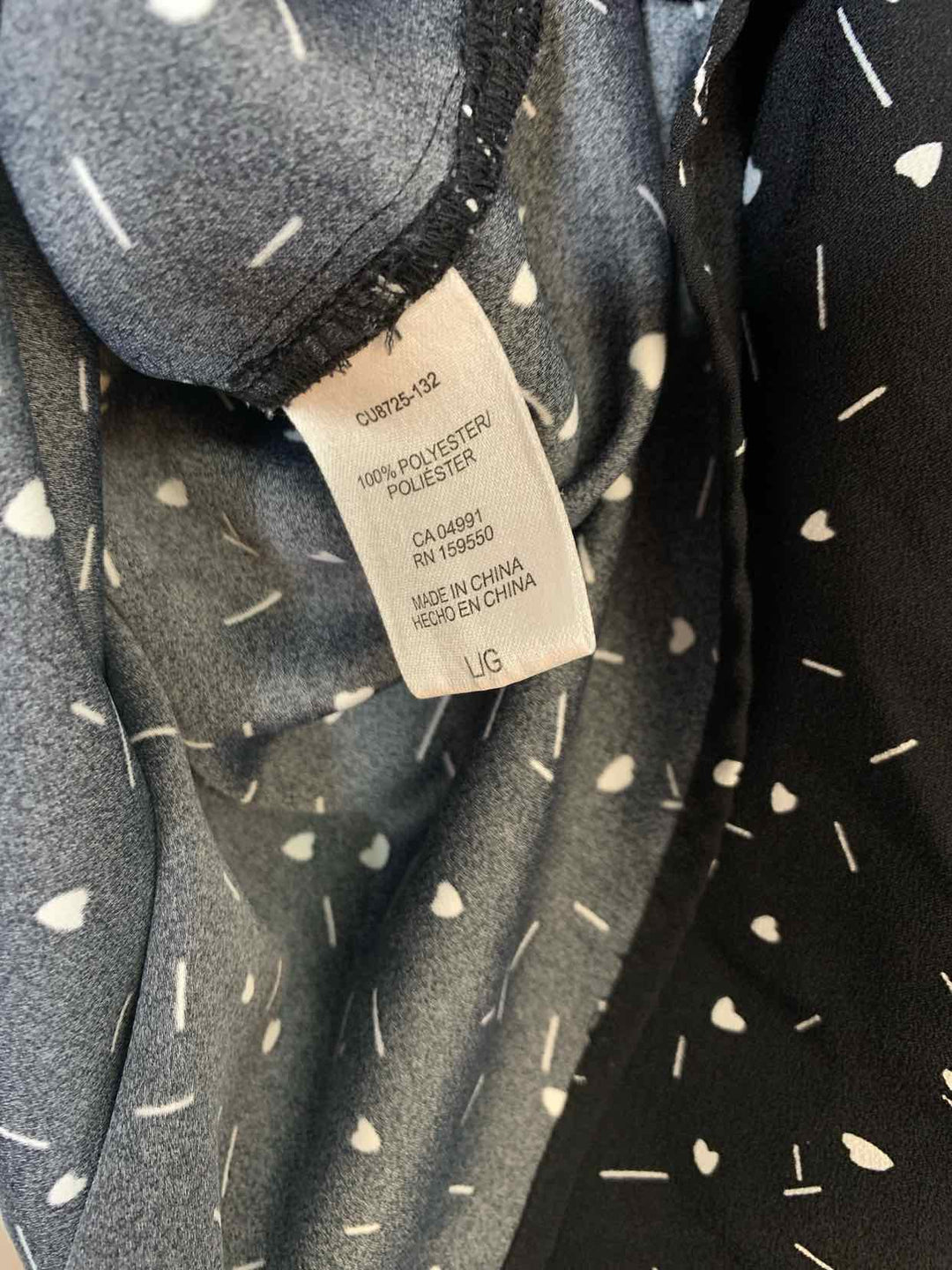 Hilary Radley Women Size L Black short sleeve top