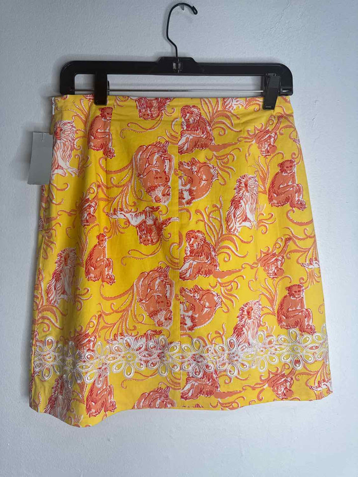 Key West Size 10 Yellow knee length skirt
