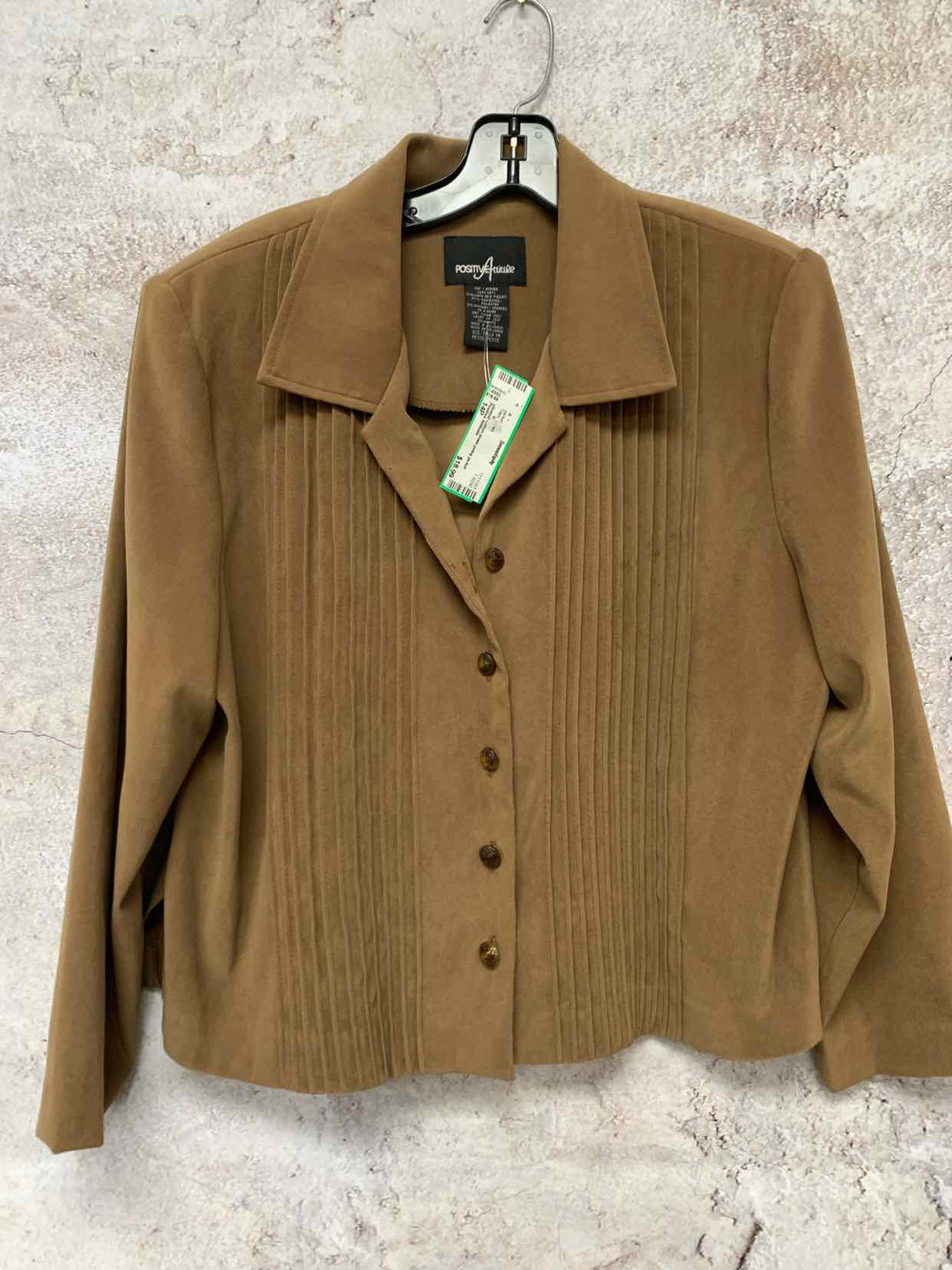 Positive Attitude Brown Women Size 14P jacket