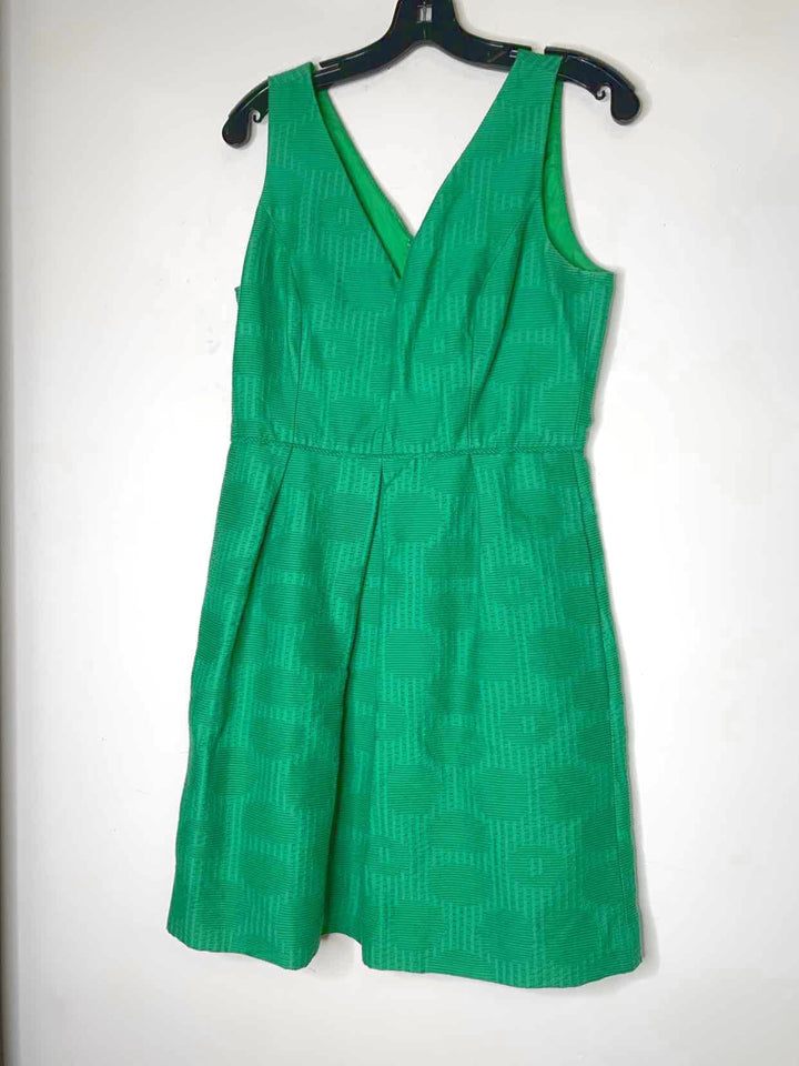 Women Size 8 J Crew Green sleeveless dress