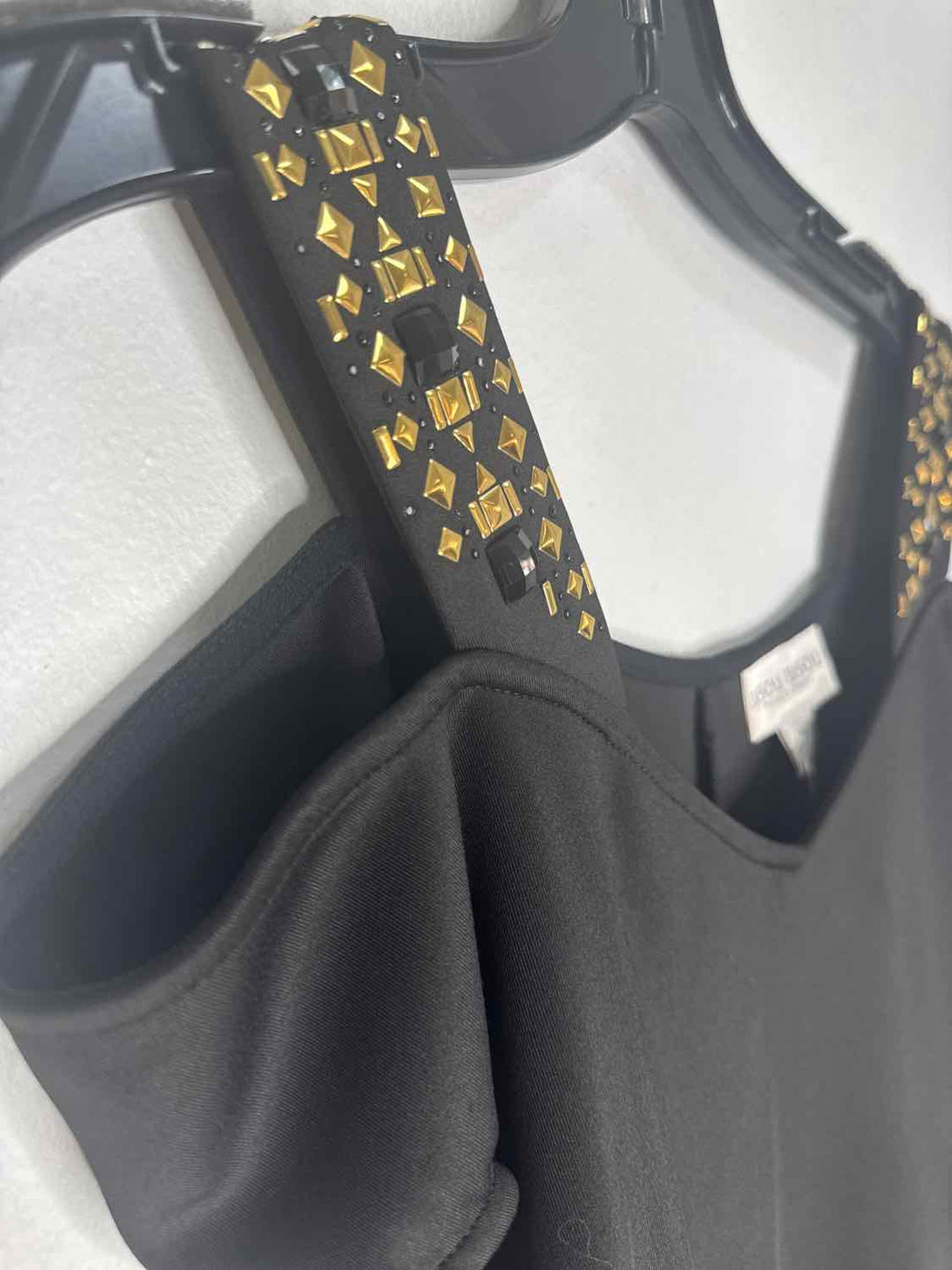 Bisou Biou Size S Black Jeweled short sleeve top