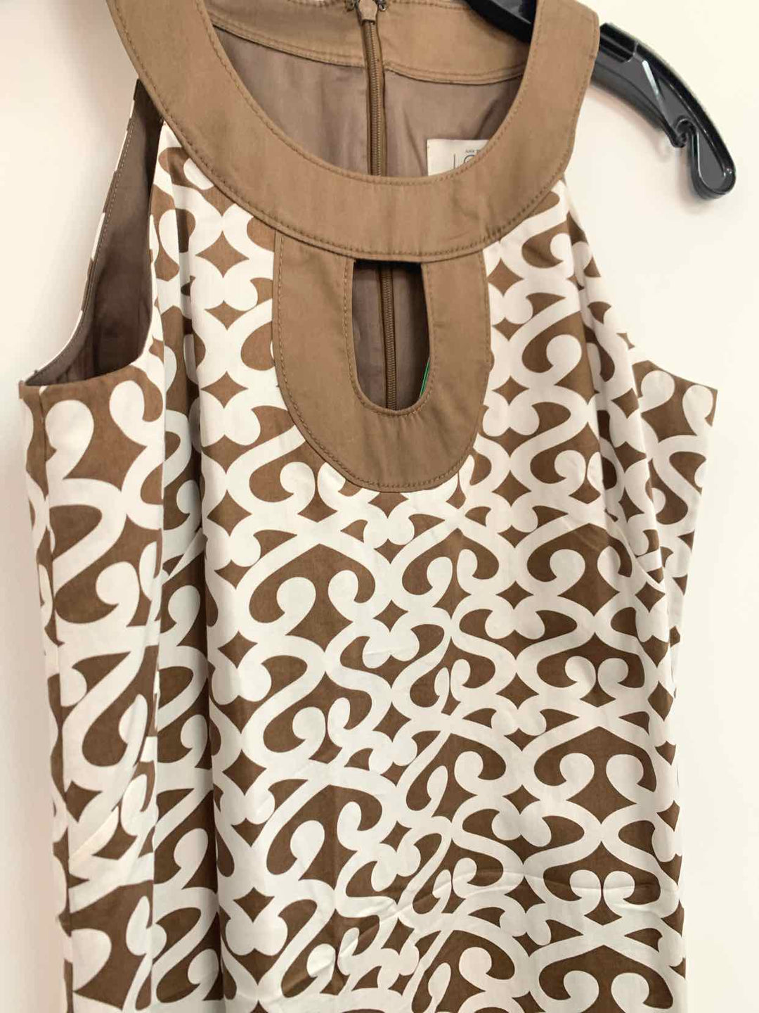 Women Size 0 Ann Taylor Brown sleeveless dress