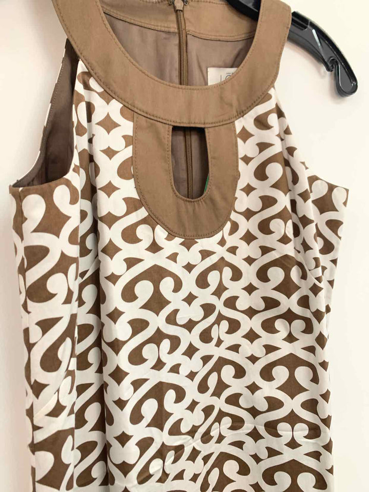 Women Size 0 Ann Taylor Brown sleeveless dress