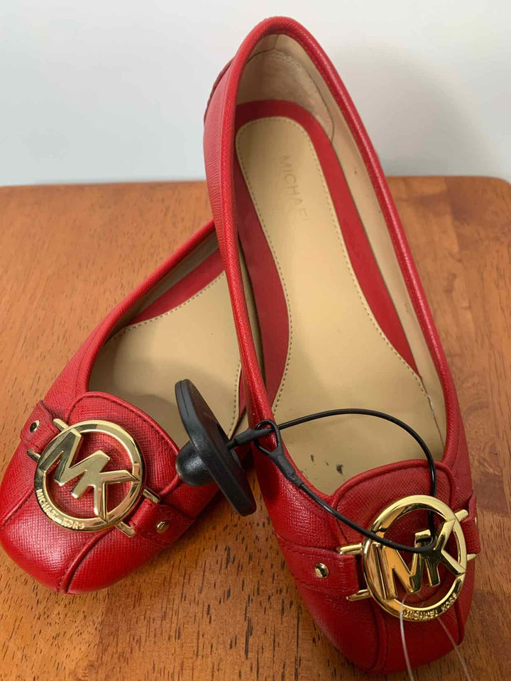 Michael Kors Red W Shoe Size 5 flat shoe