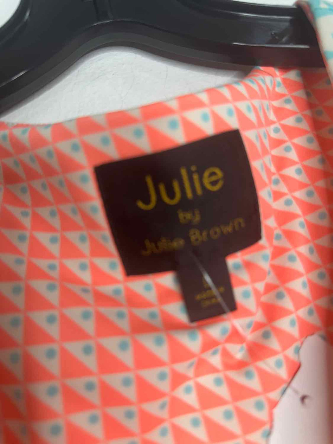 Julie Size L Orange Collar sleeveless dress