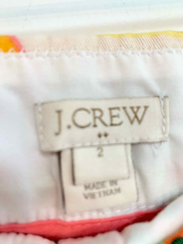 J Crew Size 2 Pink Floral skort