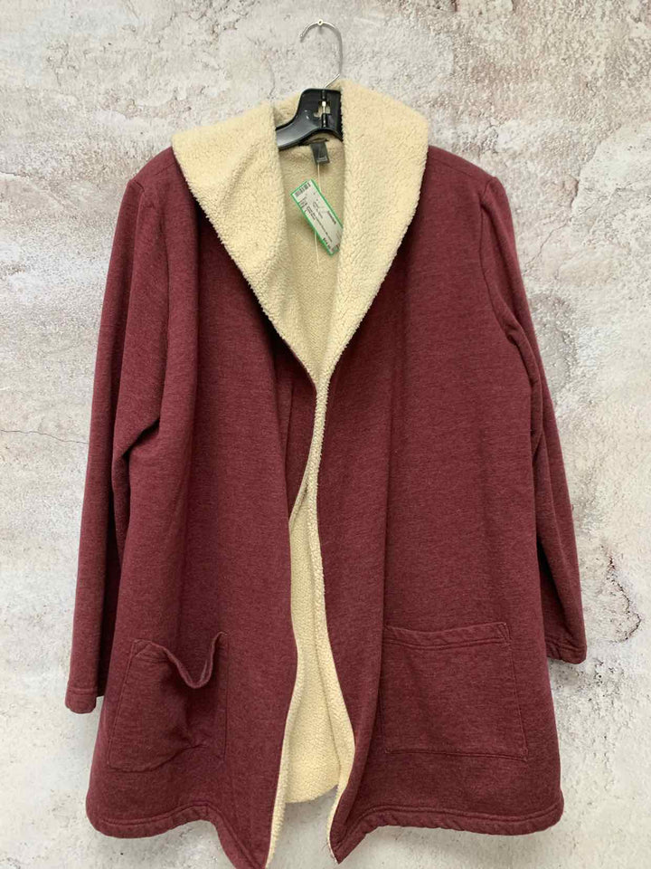 Eddie Bauer Burgundy Women Size L jacket