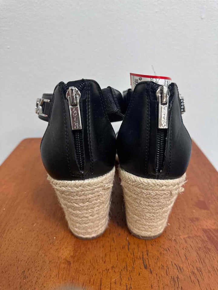 Calvin Klein Black W Shoe Size 9 medium sandal
