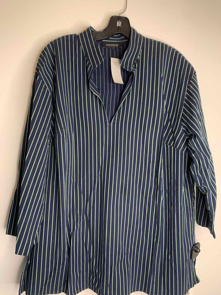 Lafayette Women Size 1X striped long sleeve top