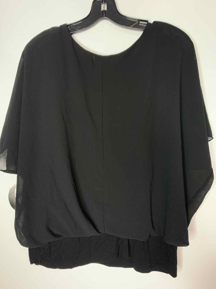 Cha Cha vente Women Size PL Black short sleeve top