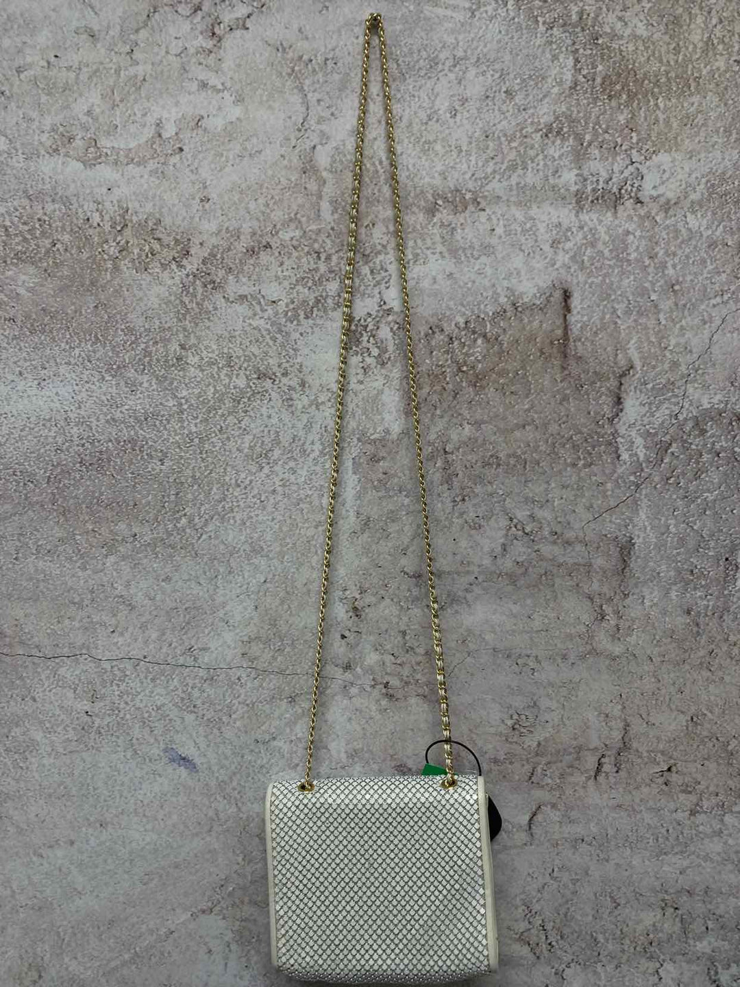 Whiting and Davis White evening bag