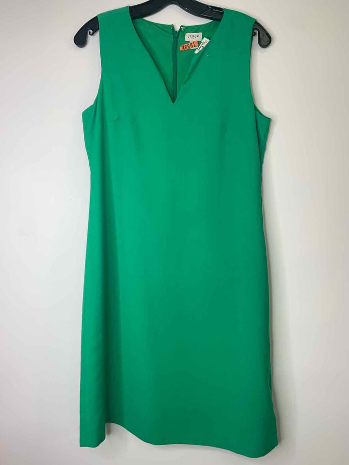 Women Size 6 J Crew Green sleeveless dress