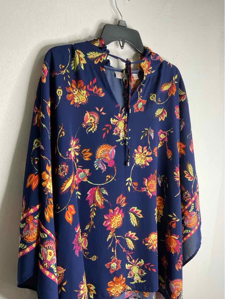 belle Kim Gravel Size XL Blue cover-Up
