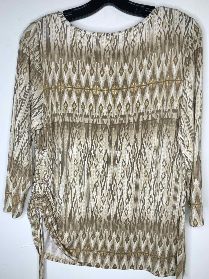 Ruby Rd. Women Size PL taupe long sleeve top
